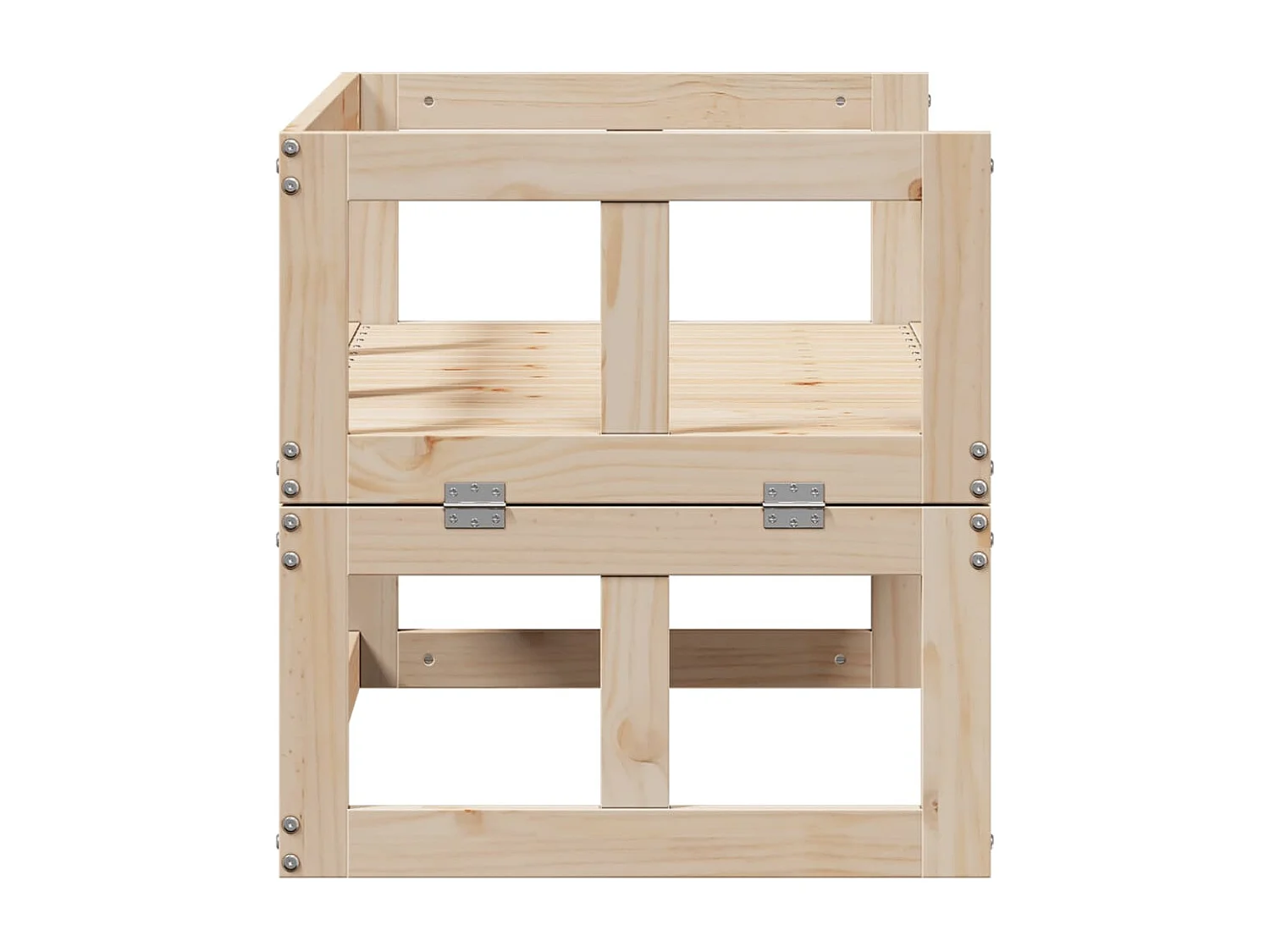 Canapé de jardin extensible bois massif de pin