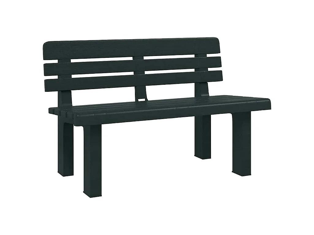 Banco de jardim 110x52x71 cm polipropileno verde