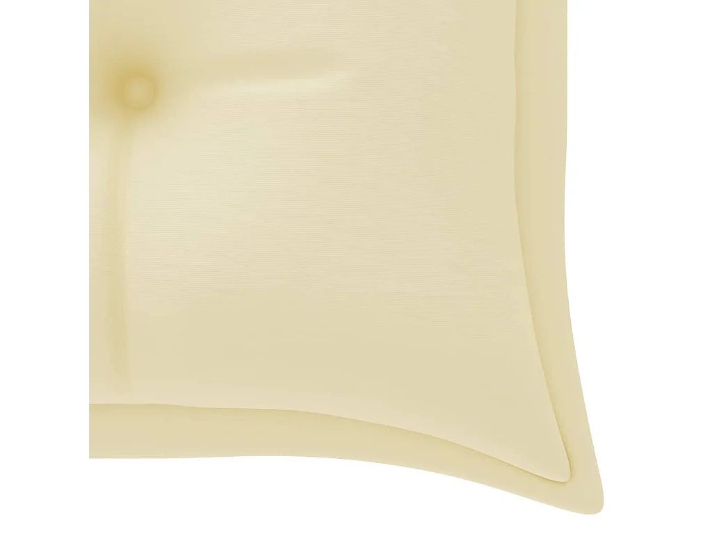 3-Sitzer-Gartenbank mit Auflage 150 cm Massivholz Eukalyptus