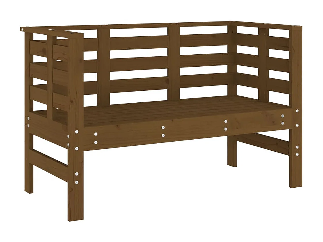 Gartenbank Honigbraun 111,5x53x71 cm Massivholz Kiefer