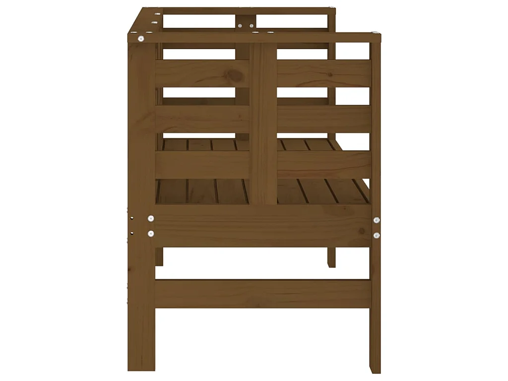 Panca da Giardino Ambra 111,5x53x71 cm Legno Massello di Pino