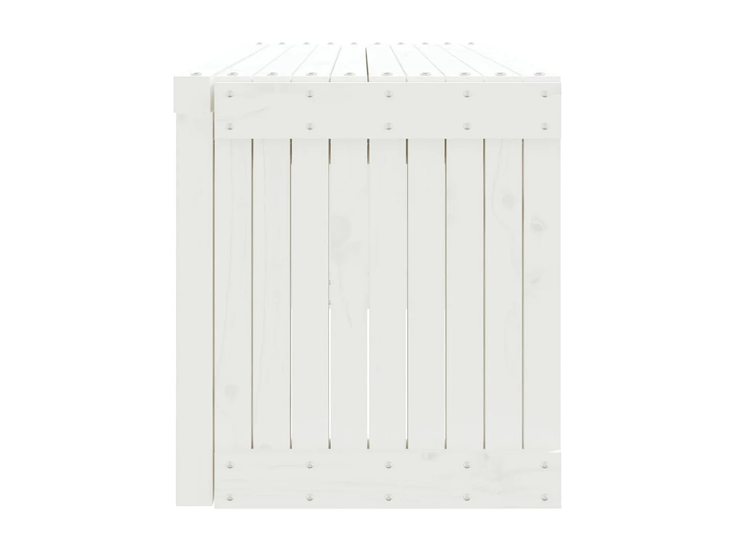 Banc de jardin extensible blanc 212,5x40,5x45cm bois massif pin