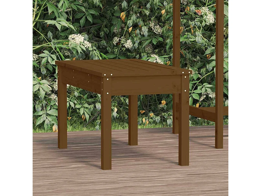 Tuinbank 80x44x45 cm massief grenenhout honingbruin