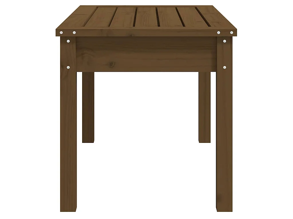 Tuinbank 80x44x45 cm massief grenenhout honingbruin