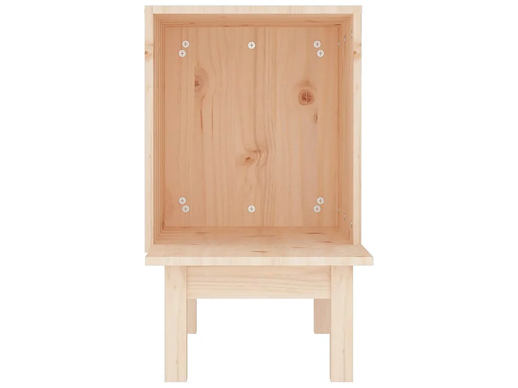 Casetta per Gatti 60x36x60 cm in Legno Massello di Pino