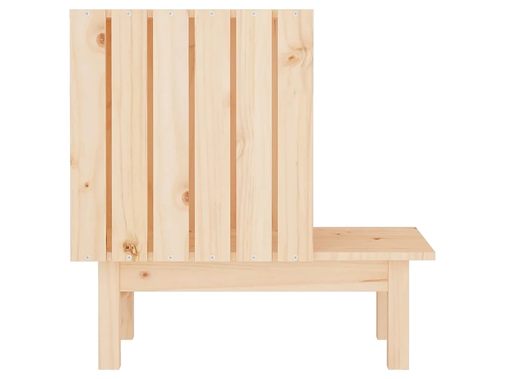 Casetta per Gatti 60x36x60 cm in Legno Massello di Pino