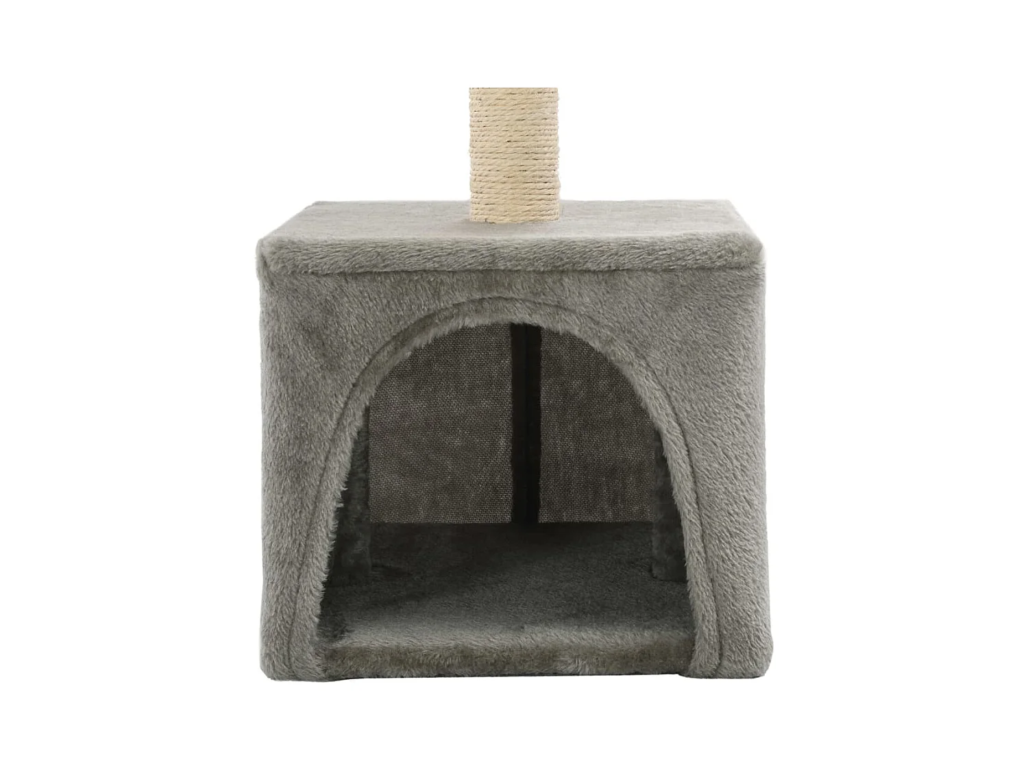 Arbre à chat avec griffoirs en sisal 55 cm Gris