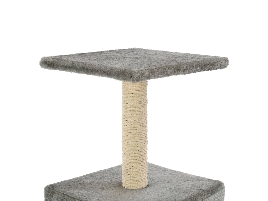 Arbre à chat avec griffoirs en sisal 55 cm Gris