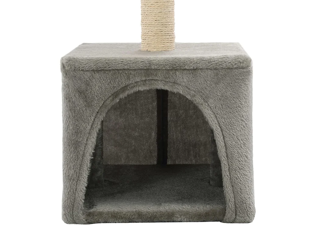 Arbre à chat avec griffoirs en sisal 55 cm Gris