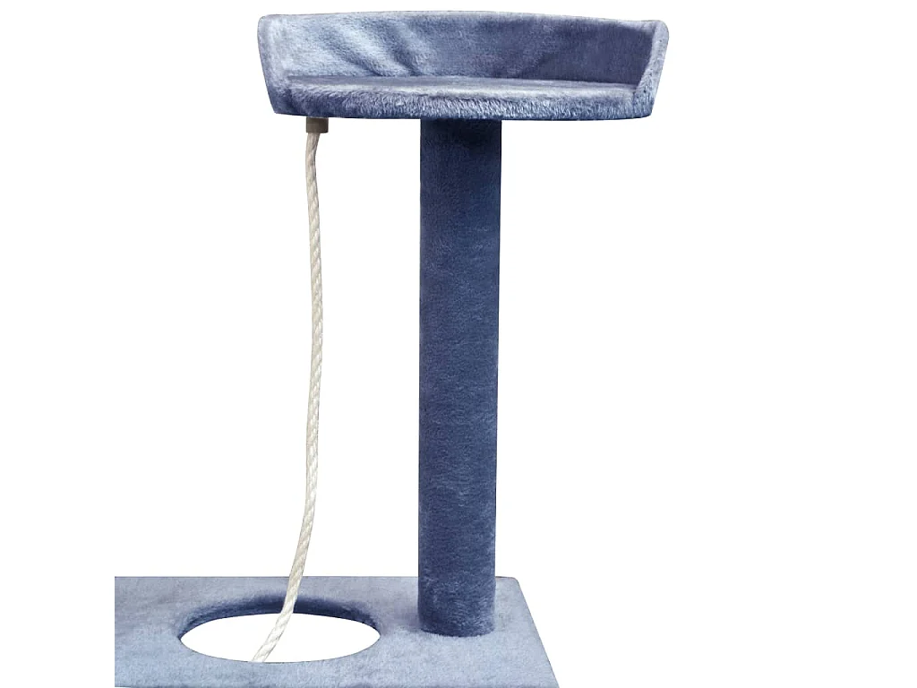 Arbre à chat avec griffoirs en sisal 150 cm Bleu foncé