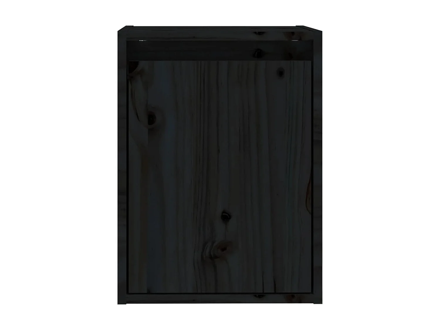 Armoires murales Noir 30x30x40 cm Bois de pin massif