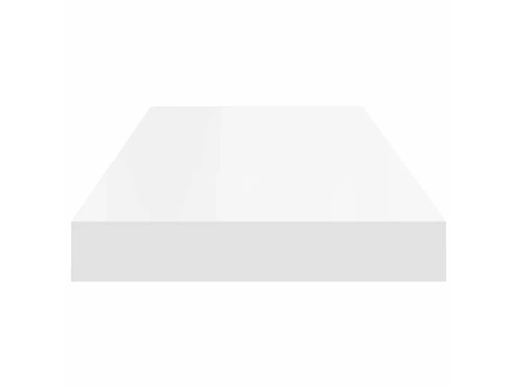 Scaffali a Parete 2 pz Bianchi 60x23,5x3,8 cm in MDF