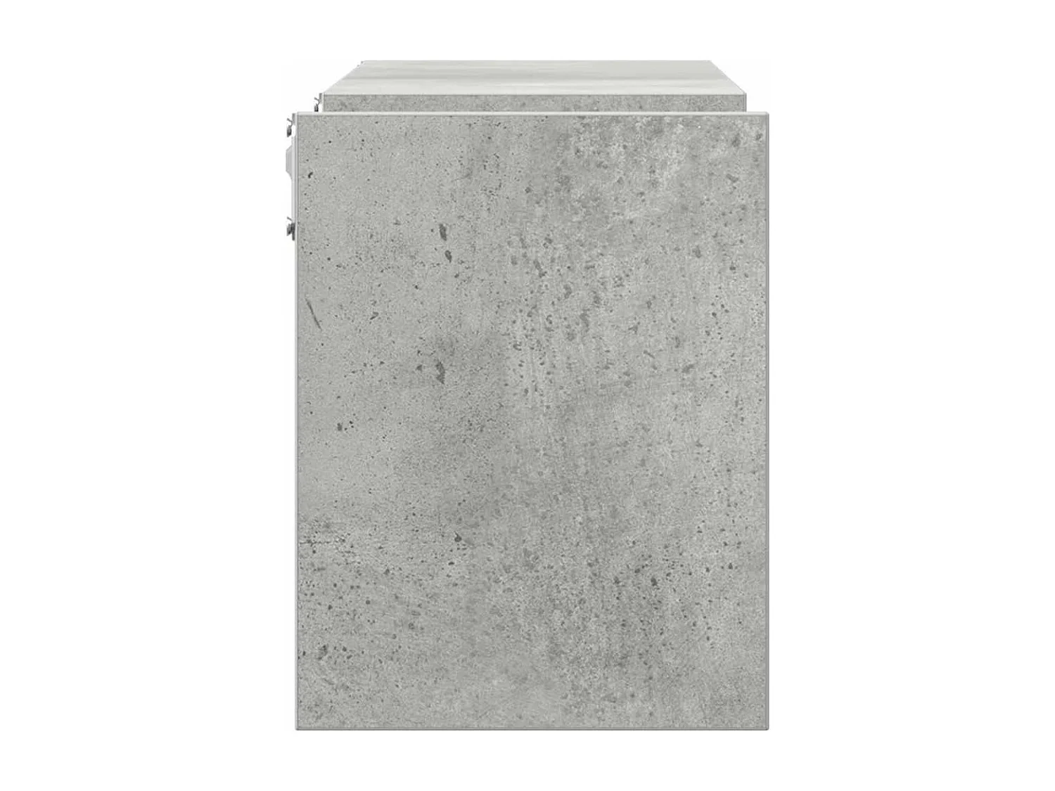 Estantes de parede 2 pcs derivados de madeira cinza cimento