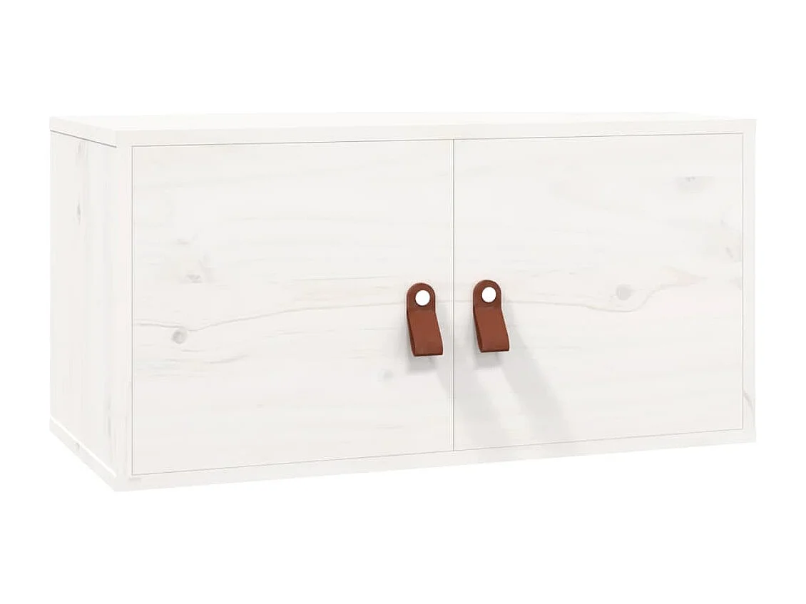 Armoire murale blanc 60x30x30 cm Bois de pin massif