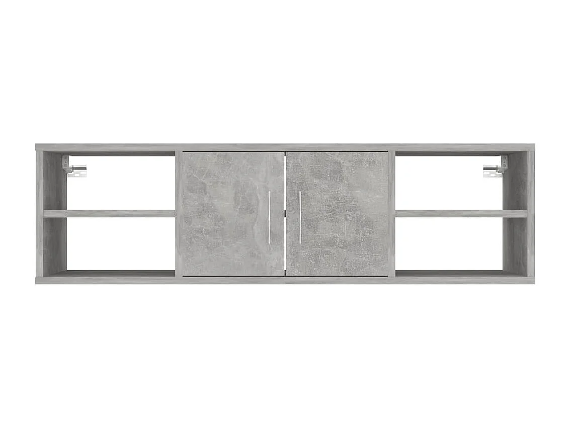 Étagère murale Gris béton 102x30x29 cm Bois d’ingénierie