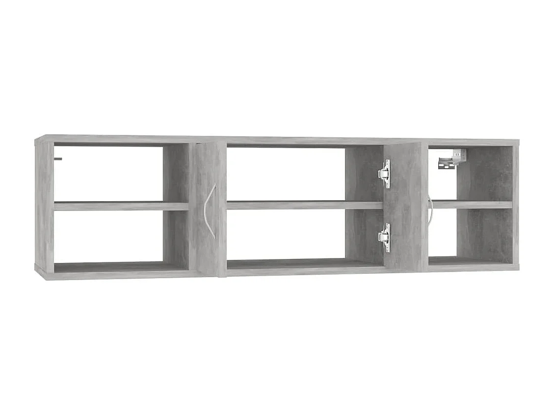 Étagère murale Gris béton 102x30x29 cm Bois d’ingénierie