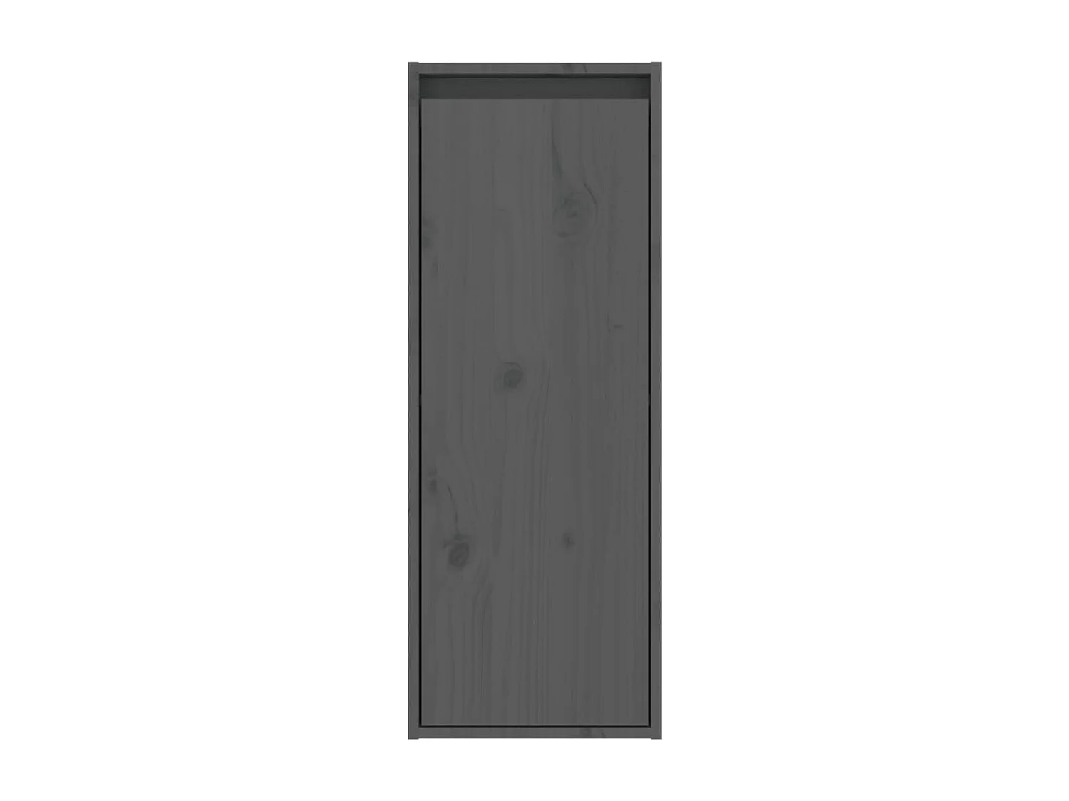Wandkast 30x30x80 cm massief grenenhout grijs