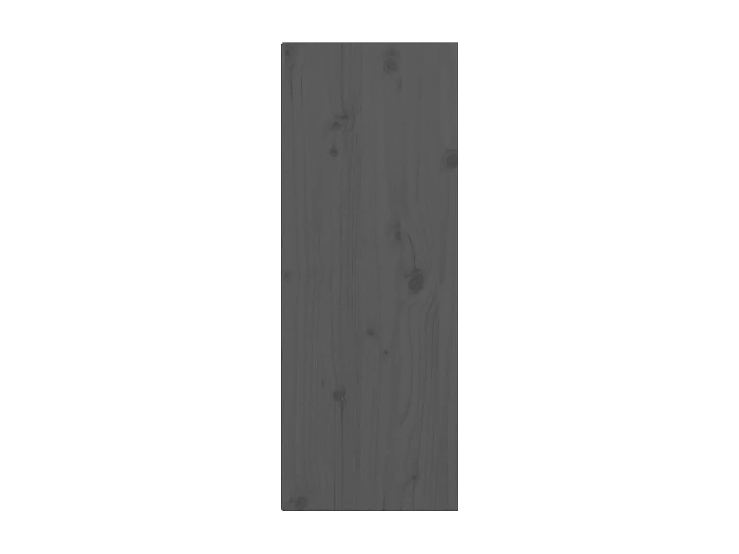 Wandkast 30x30x80 cm massief grenenhout grijs
