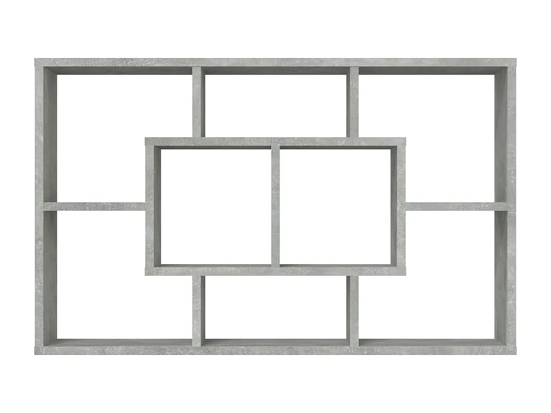Wandregal Betongrau 85x16x52,5 cm Holzwerkstoff