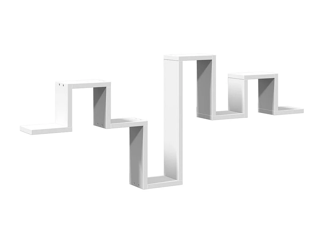 Étagère murale blanc 104,5x10x43 cm bois d'ingénierie