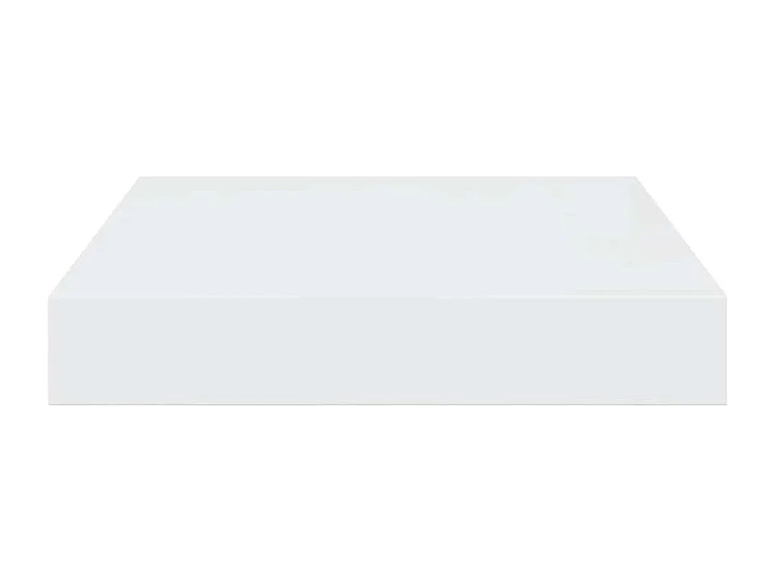 Étagère murale flottante Blanc brillant 23x23,5x3,8 cm MDF