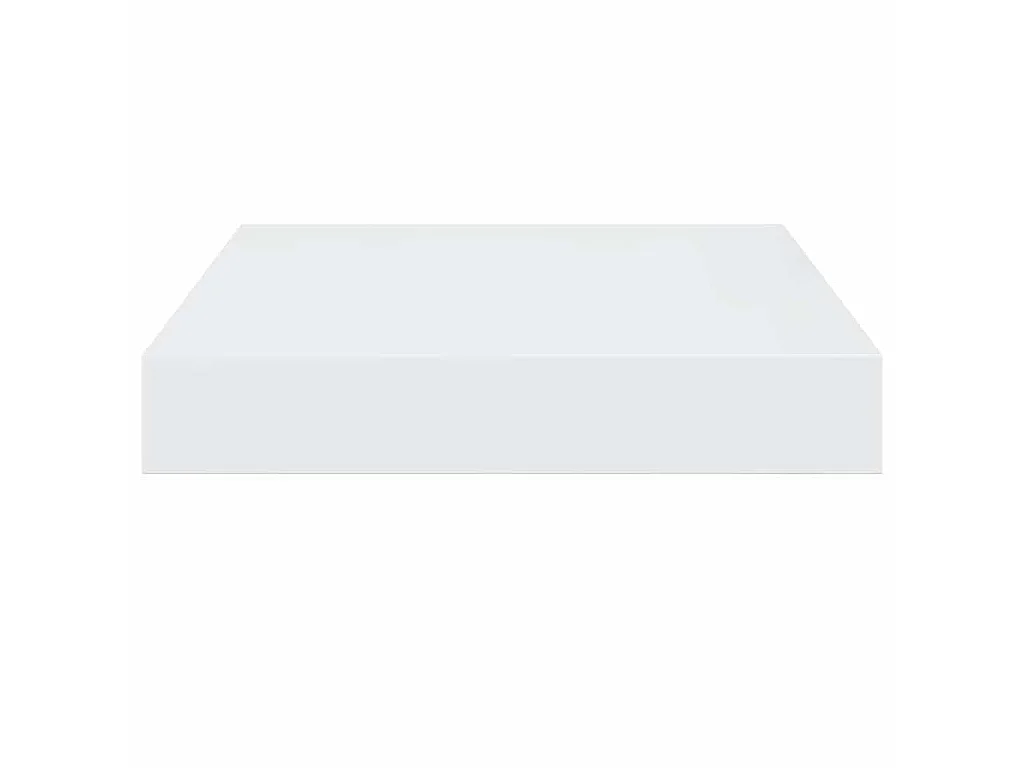 Prateleira parede suspensa 23x23,5x3,8 cm MDF branco brilhante