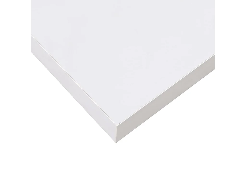 Prateleira parede suspensa 23x23,5x3,8 cm MDF branco brilhante