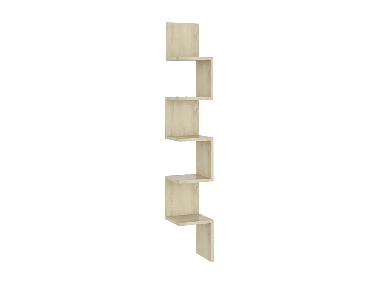Scaffale Angolare Muro Sonoma 20x20x127,5cm Truciolato