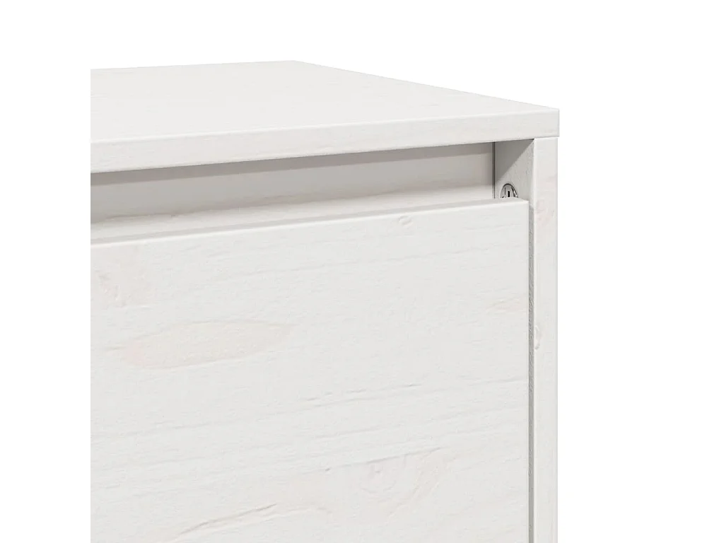 Armoire murale Blanc 45x30x35 cm Bois de pin massif