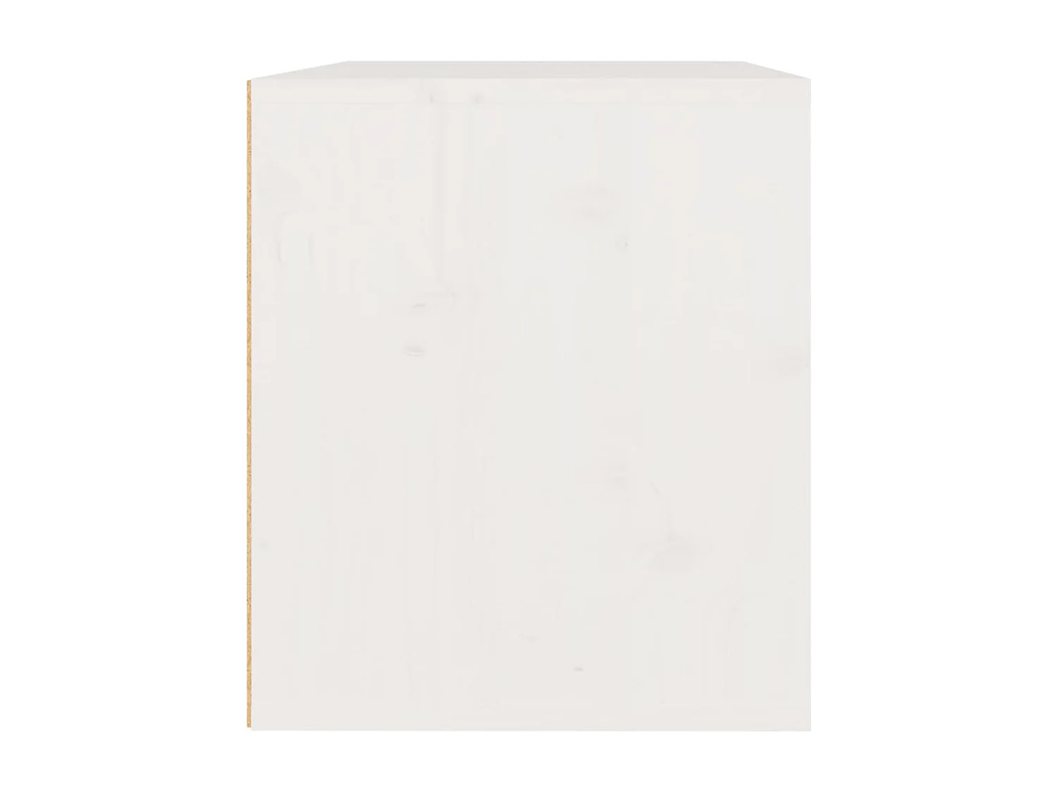 Wandschrank Weiß 45x30x35 cm Massivholz Kiefer