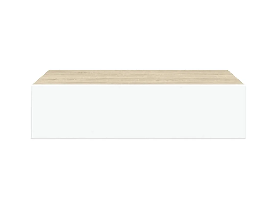 Scaffale con Cassetti Rovere e Bianco 40x23,5x10 cm in MDF