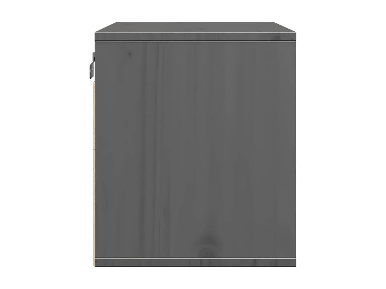 Wandschrank Grau 45x30x35 cm Massivholz Kiefer