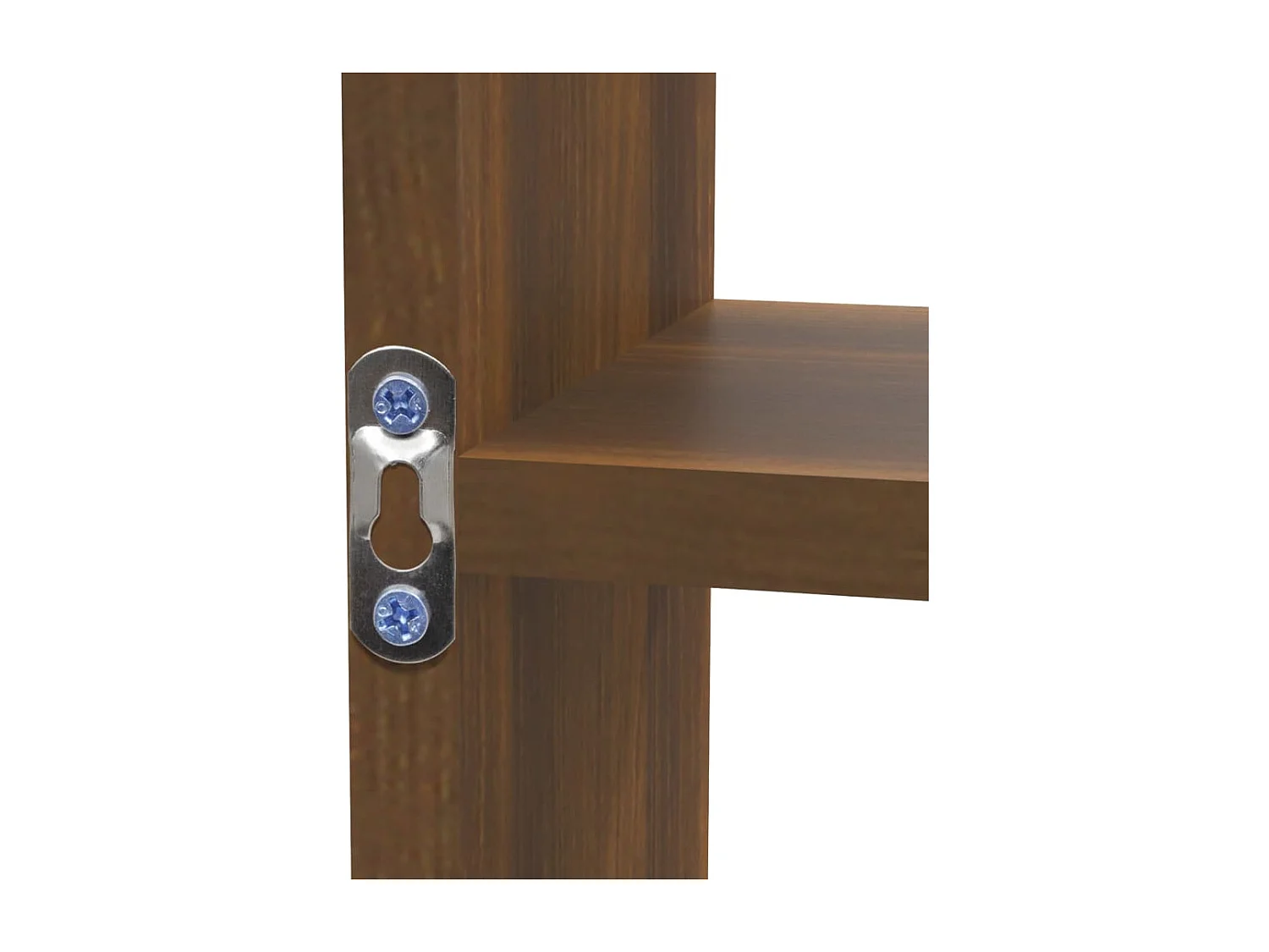 Étagère murale 8 compartiments Chêne marron