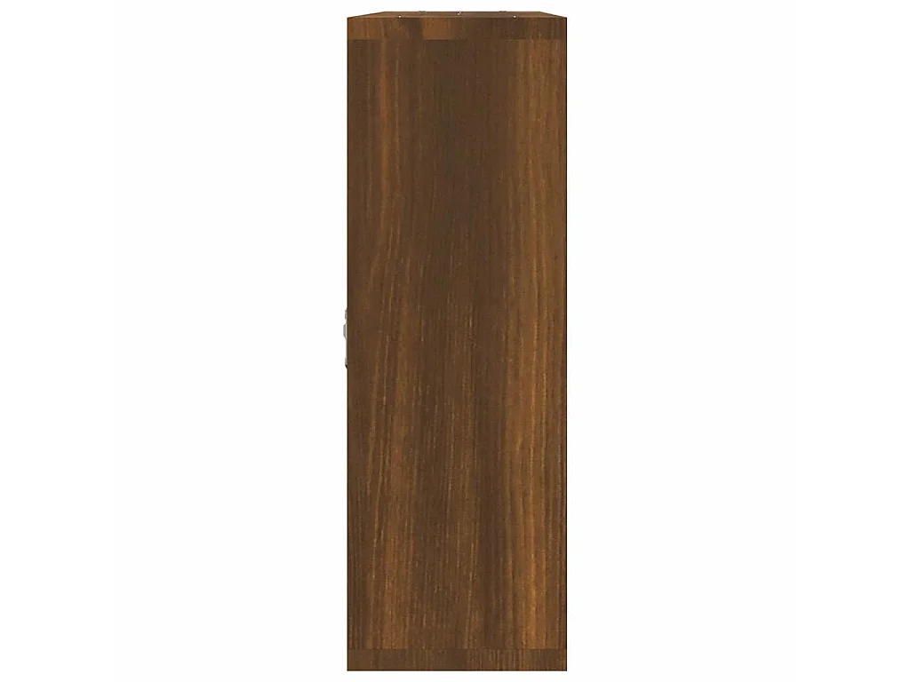 Étagère murale 8 compartiments Chêne marron