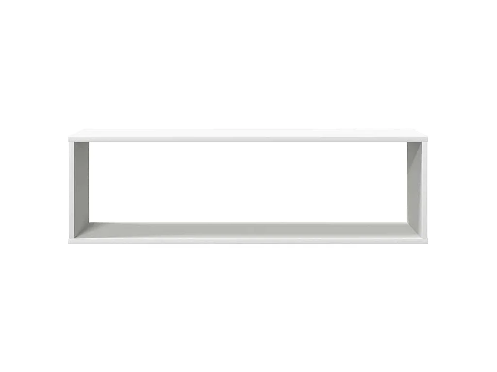 Étagères cube murales 2 pcs blanc 100x15x30cm bois d'ingénierie