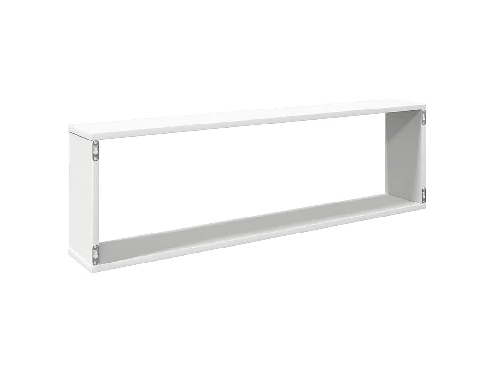 Étagères cube murales 2 pcs blanc 100x15x30cm bois d'ingénierie