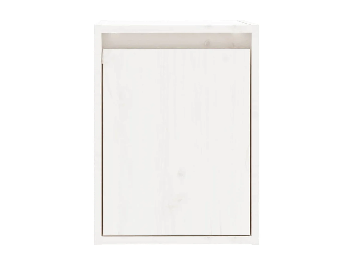 Wandkasten 2 st 30x30x40 cm massief grenenhout wit