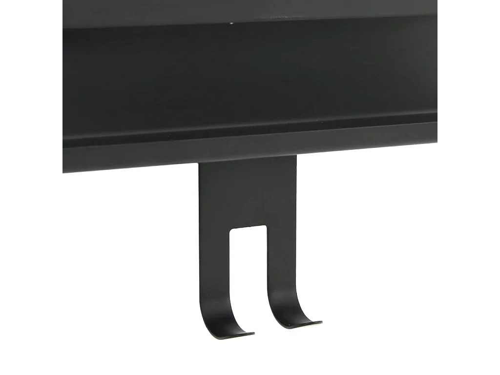 Doucherekje hangend geborsteld 304 roestvrij staal matzwart