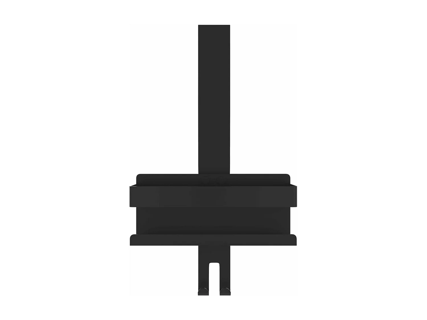 Support de douche suspendu noir mat acier inoxydable 304 brossé