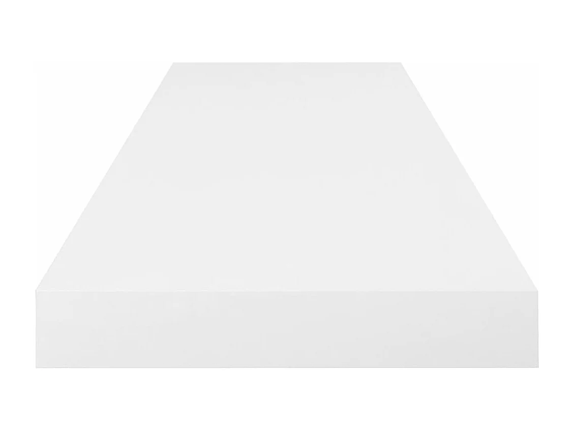 Prateleira de parede suspensa 80x23,5x3,8 cm MDF branco