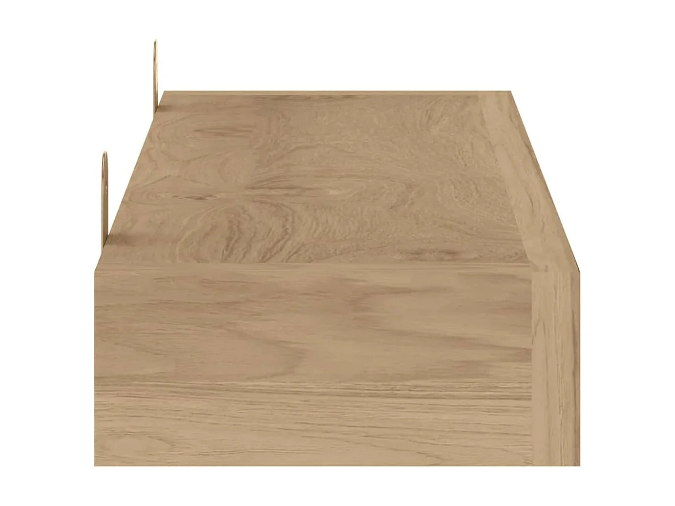 Prateleiras de parede 2 pcs 60x15x4 cm madeira de teca maciça