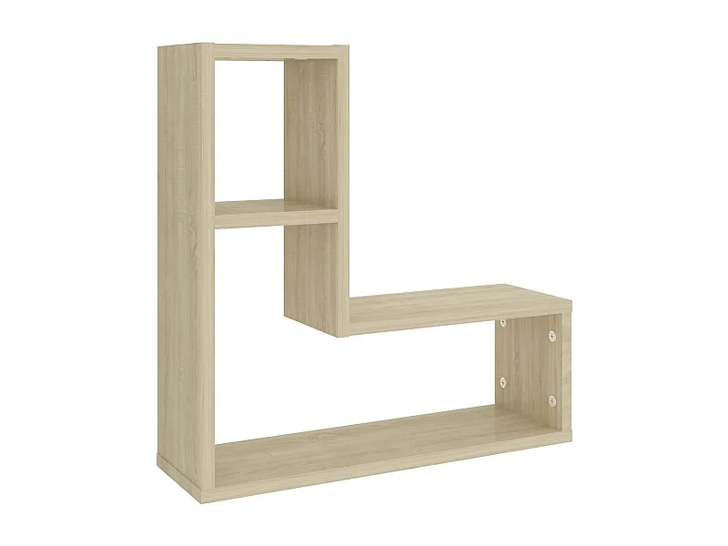 Mensole a Muro 2 pz Rovere Sonoma 50x15x50 cm Legno Multistrato
