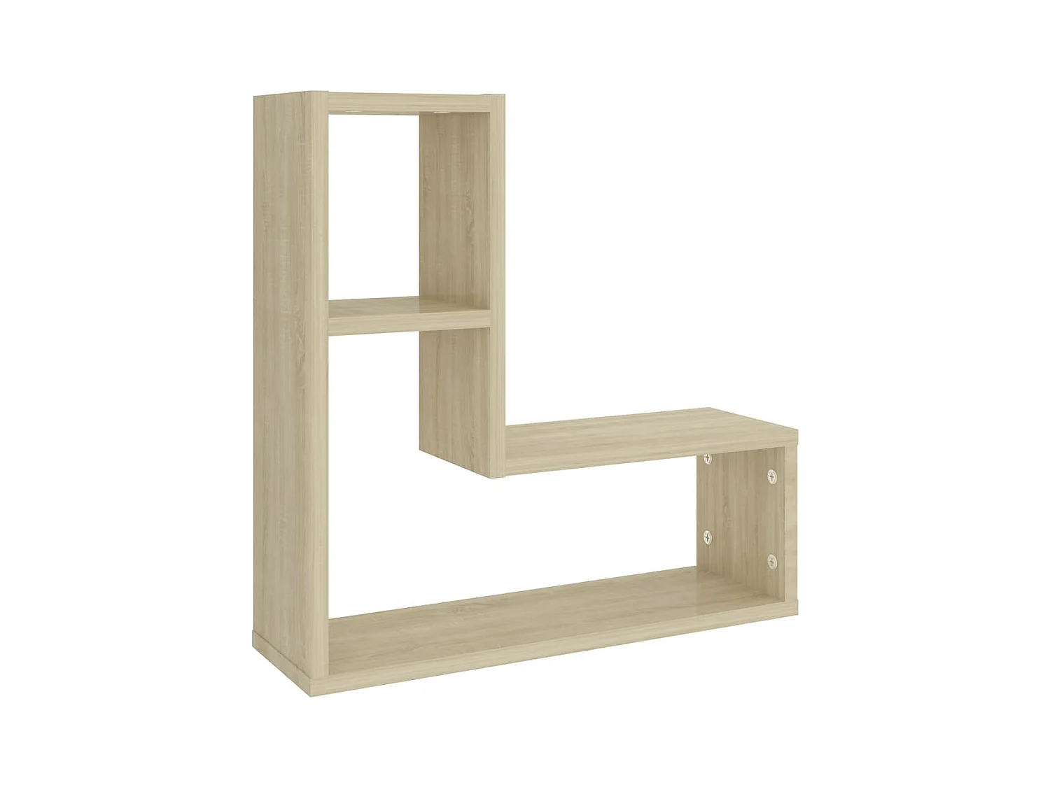 Wandschappen 2 st 50x15x50 cm bewerkt hout sonoma eikenkleurig