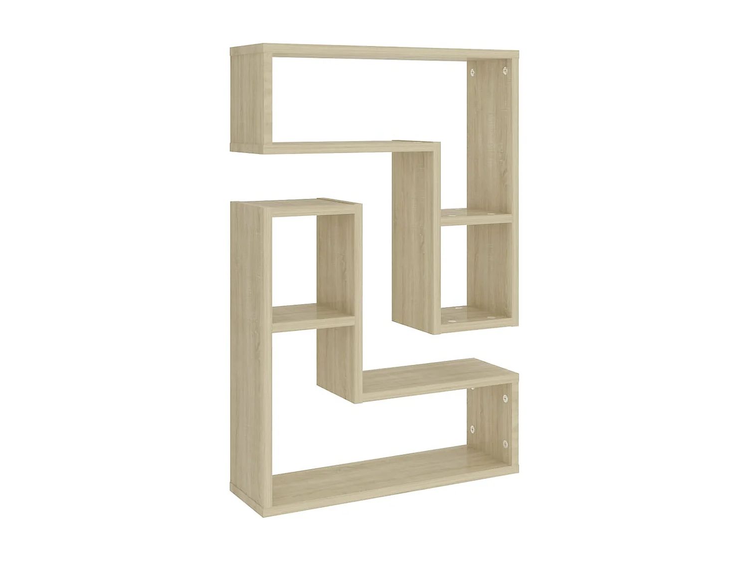 Étagères murales 2pcs chêne sonoma 50x15x50cm bois d'ingénierie