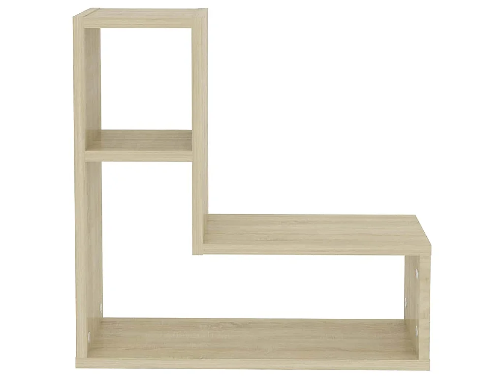 Étagères murales 2pcs chêne sonoma 50x15x50cm bois d'ingénierie