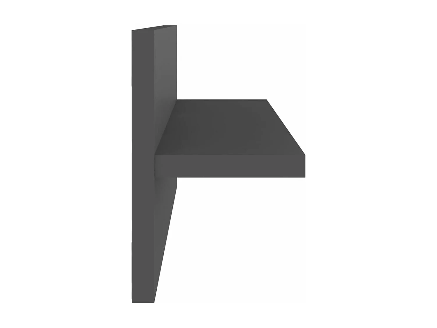 Wandschappen 2 st 40x11,5x18 cm bewerkt hout grijs