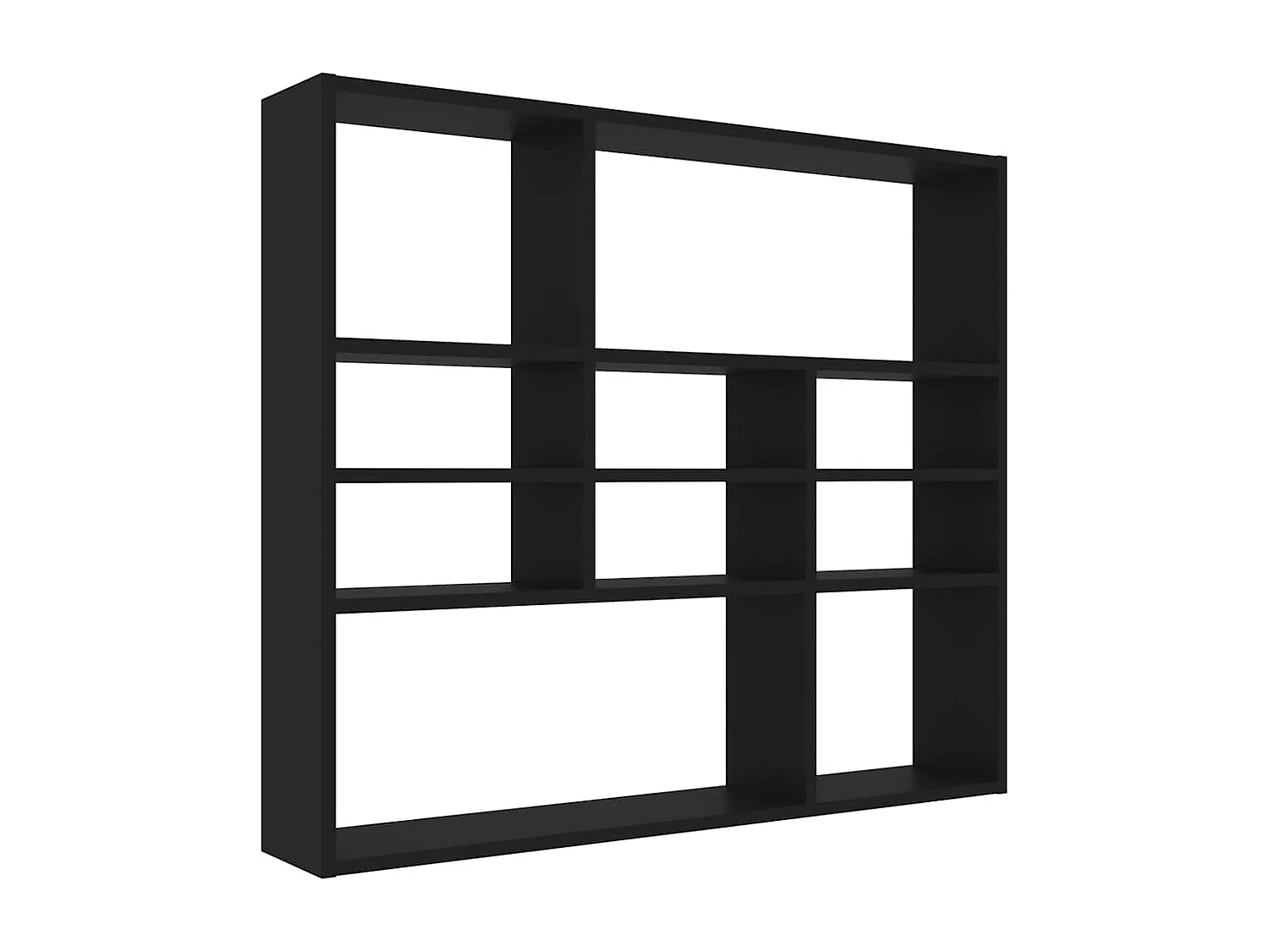 Estante de parede 90x16x78 cm contraplacado preto