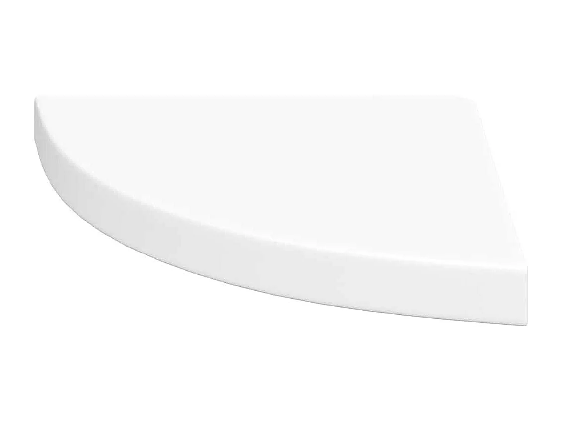 Étagère d'angle flottante Blanc 35x35x3,8 cm MDF