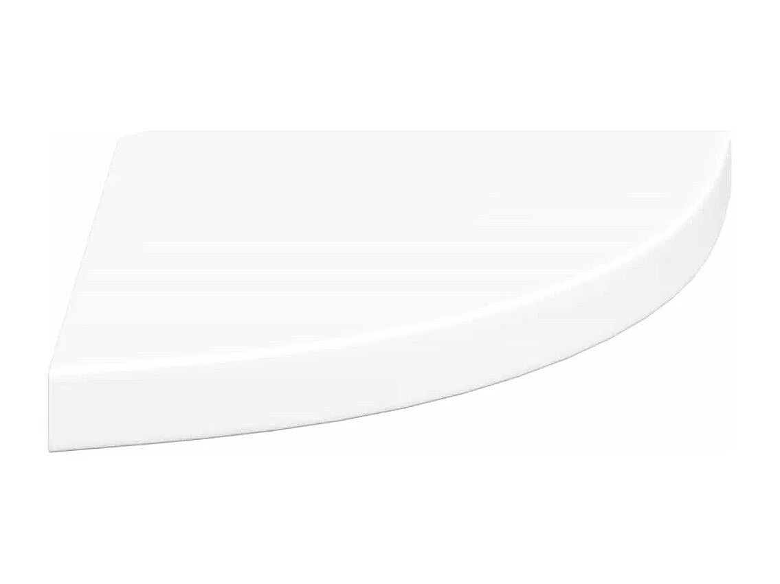 Étagère d'angle flottante Blanc 35x35x3,8 cm MDF