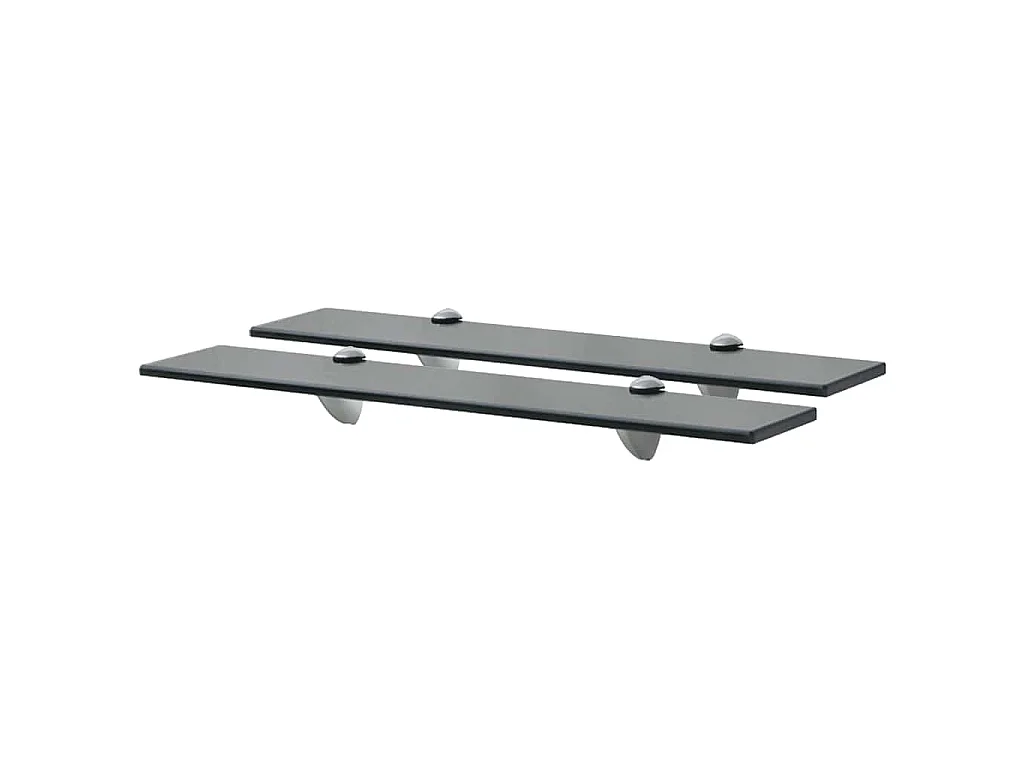 Mensole Galleggianti 2 pz in Vetro 60x10 cm 8 mm